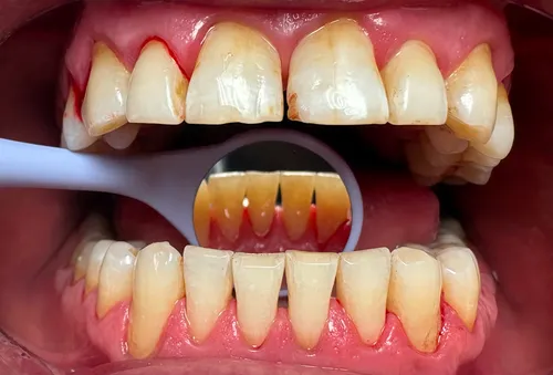 Výsledek dentální hygieny - po ošetření